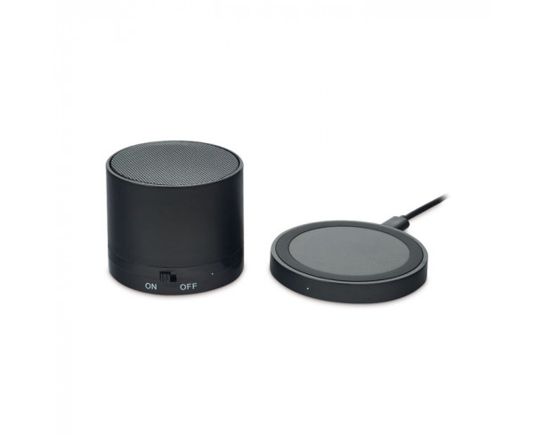 Колонка Bluetooth б\п Round less черный